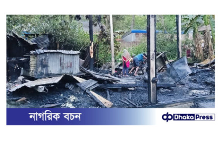 সীতাকুণ্ডে প্রতিবন্ধী শাহানার বসতবাড়ী পুড়ে ছাই