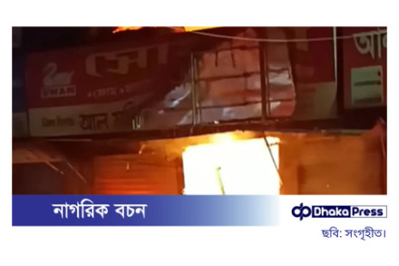 মোহাম্মদপুর কৃষি মার্কেটে অগ্নিকাণ্ড