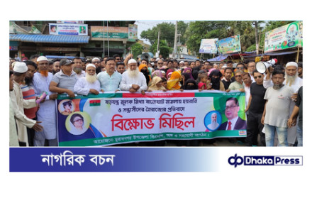 মিথ্যা মামলা সন্ত্রাস ও নৈরাজ্যের প্রতিবাদে মুরাদনগরে বিএনপির বিক্ষোভ মিছিল