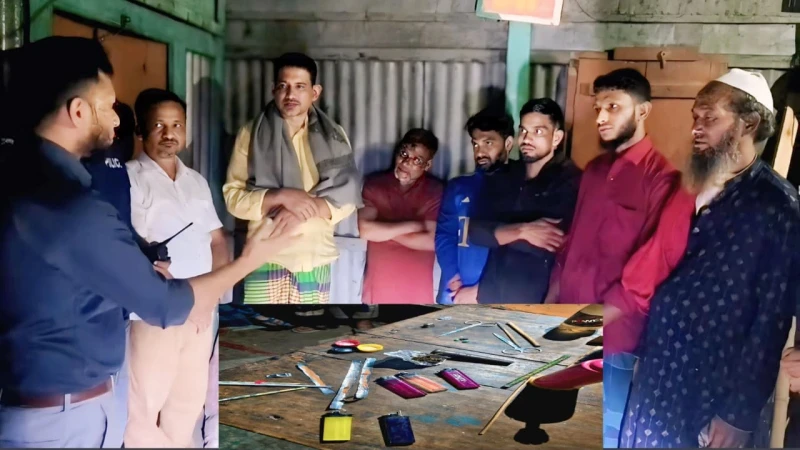 মুরাদনগরে মাদকবিরোধী অভিযানে ৭ জনের কারাদণ্ড ও জরিমানা, স্কুলের জমিতে নির্মাণ বন্ধ