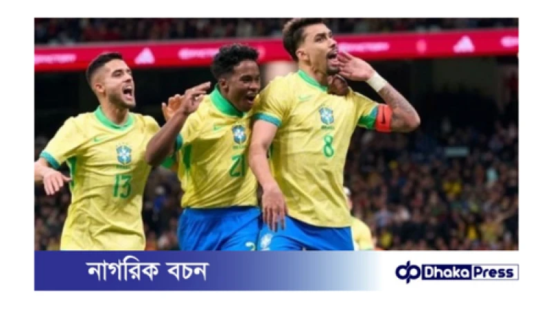 এন্ড্রিকের অতিরিক্ত সময়ের গোলে জয় নিয়ে মাঠ ছাড়লো ব্রাজিল